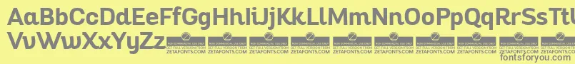 AltairBoldTrial Font – Gray Fonts on Yellow Background