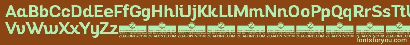 AltairBoldTrial Font – Green Fonts on Brown Background