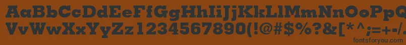 JaakBlackSsiExtraBold Font – Black Fonts on Brown Background