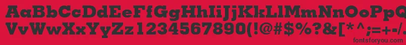 JaakBlackSsiExtraBold Font – Black Fonts on Red Background