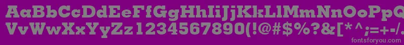 JaakBlackSsiExtraBold-Schriftart – Graue Schriften auf violettem Hintergrund