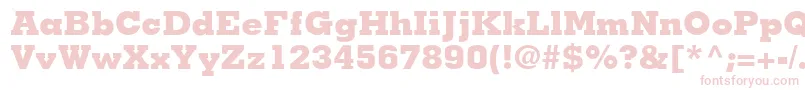 JaakBlackSsiExtraBold Font – Pink Fonts on White Background