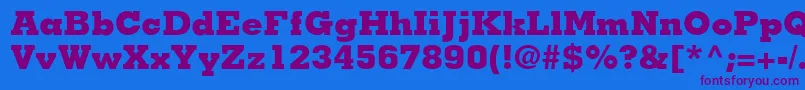 JaakBlackSsiExtraBold Font – Purple Fonts on Blue Background