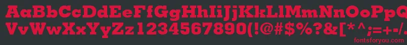 JaakBlackSsiExtraBold Font – Red Fonts on Black Background