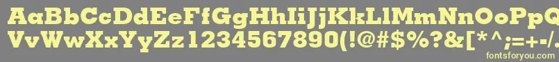 JaakBlackSsiExtraBold Font – Yellow Fonts on Gray Background