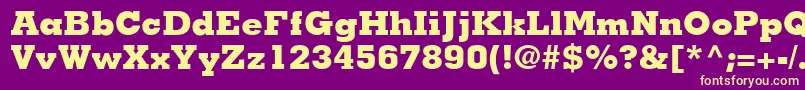 Шрифт JaakBlackSsiExtraBold – жёлтые шрифты на фиолетовом фоне