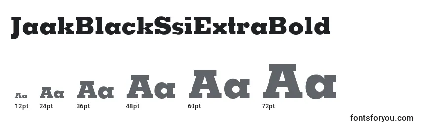 JaakBlackSsiExtraBold Font Sizes