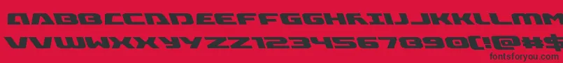 Iapetusleft Font – Black Fonts on Red Background