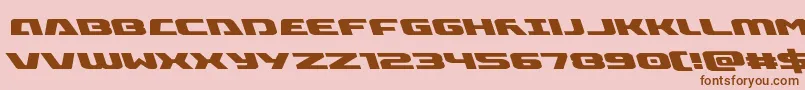 Iapetusleft Font – Brown Fonts on Pink Background