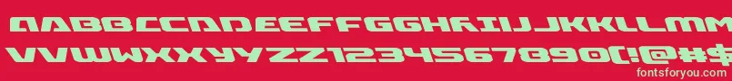 Iapetusleft Font – Green Fonts on Red Background