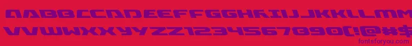 Iapetusleft Font – Purple Fonts on Red Background