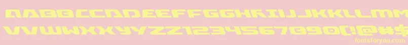 Iapetusleft Font – Yellow Fonts on Pink Background