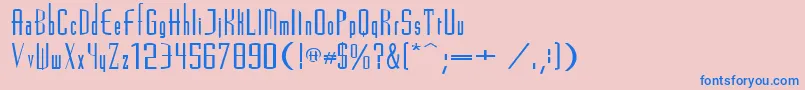 Madrid2e Font – Blue Fonts on Pink Background