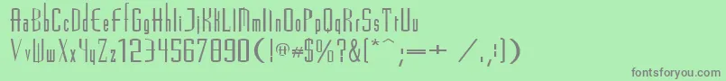 Madrid2e Font – Gray Fonts on Green Background
