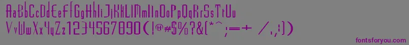 Madrid2e Font – Purple Fonts on Gray Background