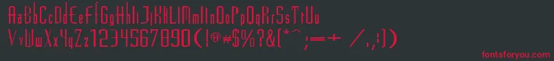 Madrid2e Font – Red Fonts on Black Background