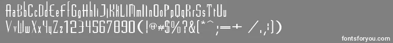 Madrid2e Font – White Fonts on Gray Background