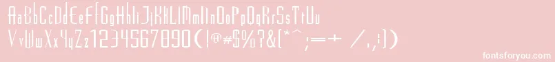 Madrid2e Font – White Fonts on Pink Background