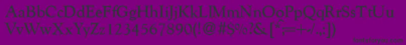 GoudycatalogueRegularDb-Schriftart – Schwarze Schriften auf violettem Hintergrund