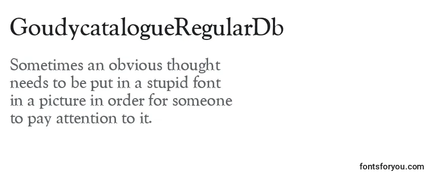 GoudycatalogueRegularDb Font