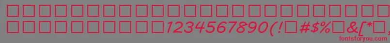 MvBoli Font – Red Fonts on Gray Background