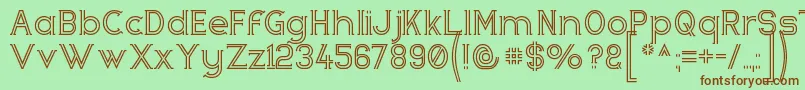 Zebrra ffy Font – Brown Fonts on Green Background