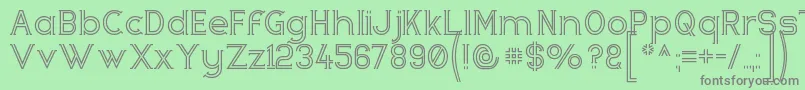 Zebrra ffy Font – Gray Fonts on Green Background