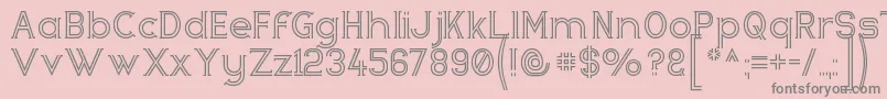 Zebrra ffy Font – Gray Fonts on Pink Background