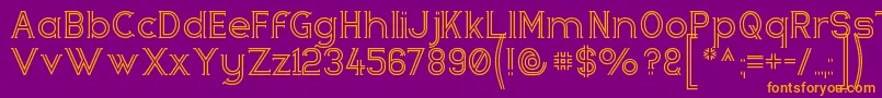 Zebrra ffy Font – Orange Fonts on Purple Background