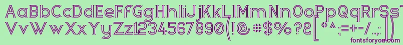 Zebrra ffy Font – Purple Fonts on Green Background