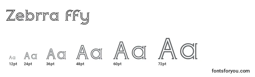 Zebrra ffy Font Sizes