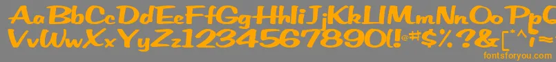 EmRegularTtnorm Font – Orange Fonts on Gray Background