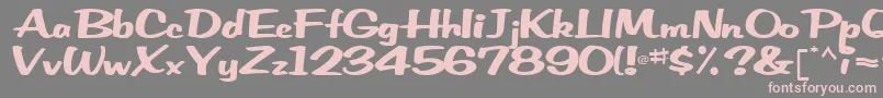EmRegularTtnorm Font – Pink Fonts on Gray Background
