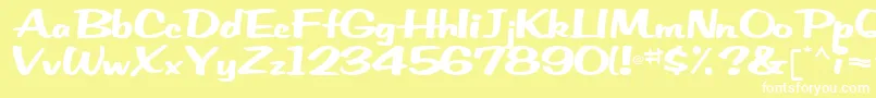 EmRegularTtnorm Font – White Fonts on Yellow Background