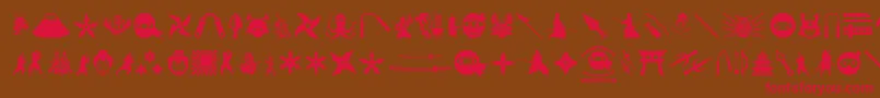 NinjaAndSamurai Font – Red Fonts on Brown Background