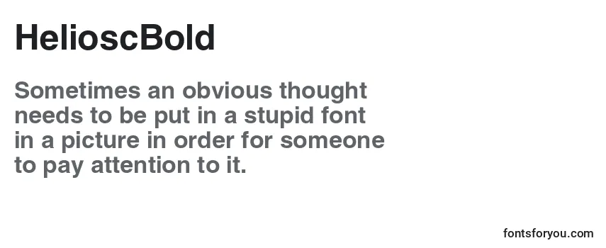 Review of the HelioscBold Font