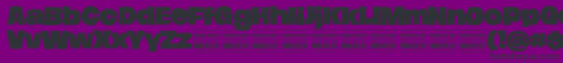 Police HierografsolidPersonal – polices noires sur fond violet