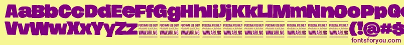 Más sobre la fuente HierografsolidPersonal fuente HierografsolidPersonal – Fuentes Moradas Sobre Fondo Amarillo