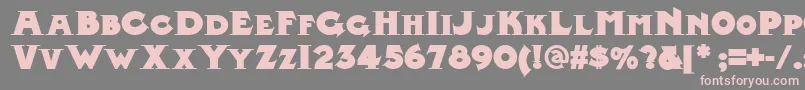Midland-Schriftart – Rosa Schriften auf grauem Hintergrund