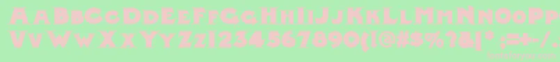 Midland Font – Pink Fonts on Green Background