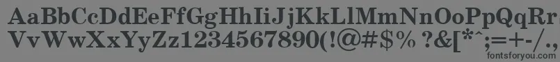SchoolBold Font – Black Fonts on Gray Background