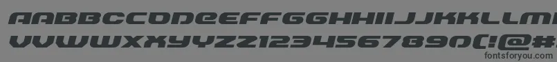 Annapolisexpandital Font – Black Fonts on Gray Background