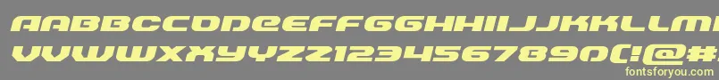 Annapolisexpandital Font – Yellow Fonts on Gray Background
