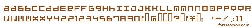 Шрифт Beatbox ffy – коричневые шрифты на белом фоне