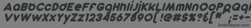 Шрифт DunkinSansItalic – чёрные шрифты на сером фоне