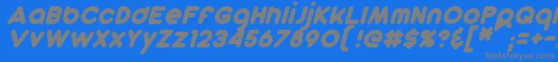 Шрифт DunkinSansItalic – серые шрифты на синем фоне