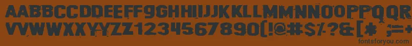 Cybrpnuk2 Font – Black Fonts on Brown Background