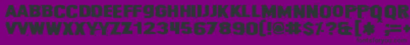 Cybrpnuk2 Font – Black Fonts on Purple Background
