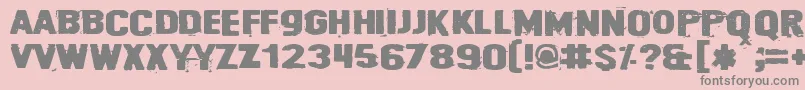 Cybrpnuk2 Font – Gray Fonts on Pink Background