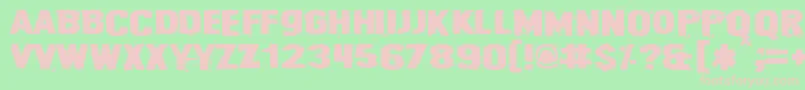 Cybrpnuk2 Font – Pink Fonts on Green Background